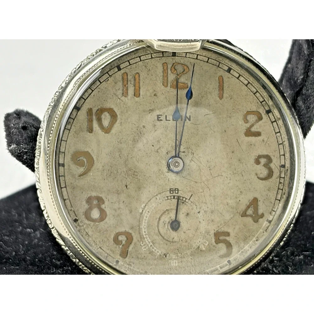 Vintage 1920’s Elgin B.W. Raymond Illinois USA Pocket Watch Grade 384